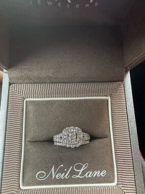 Neil Lane White Diamond Halo Engagement Ring - White